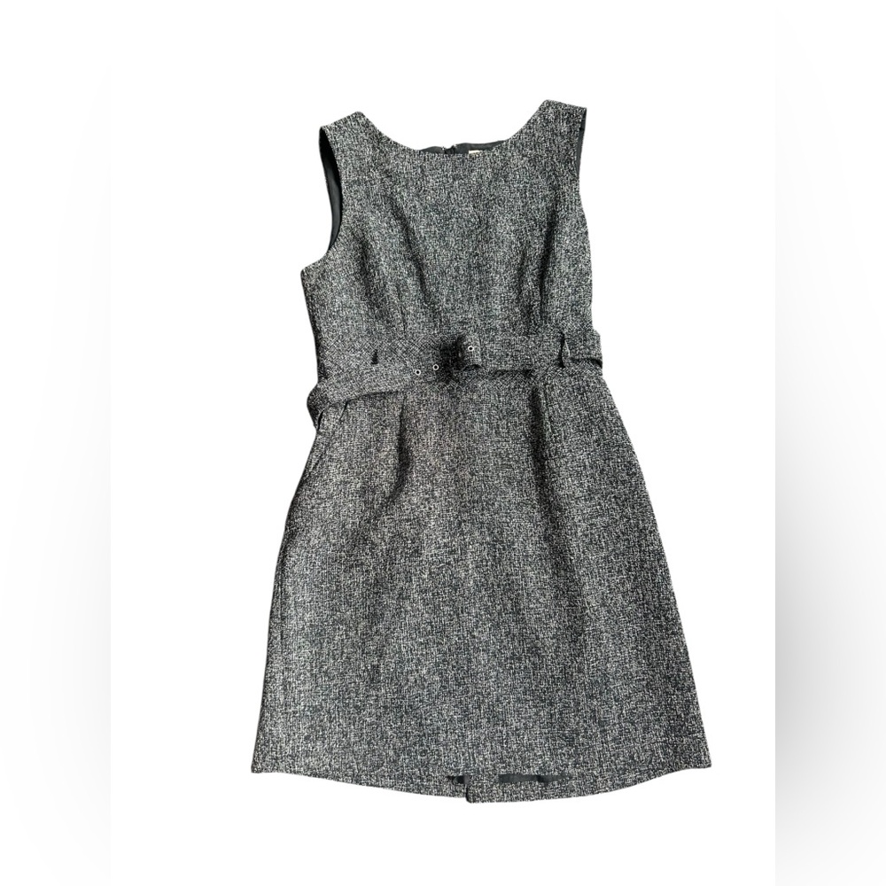 Banana Republic Charcoal Belted Mini Dress Size‎ 12 - Picture 3 of 7